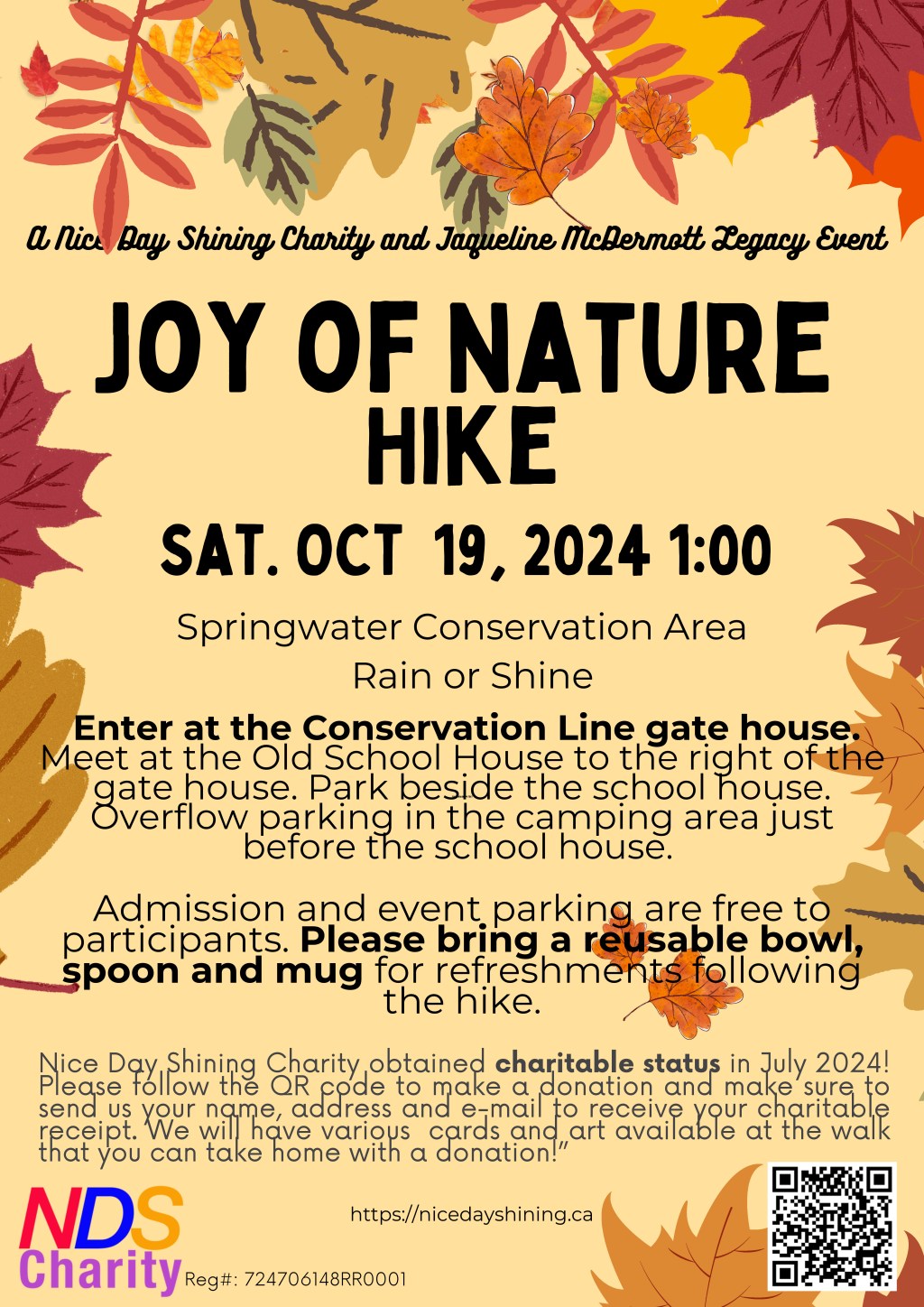 Joy of Nature Hike Event – Oct 19!